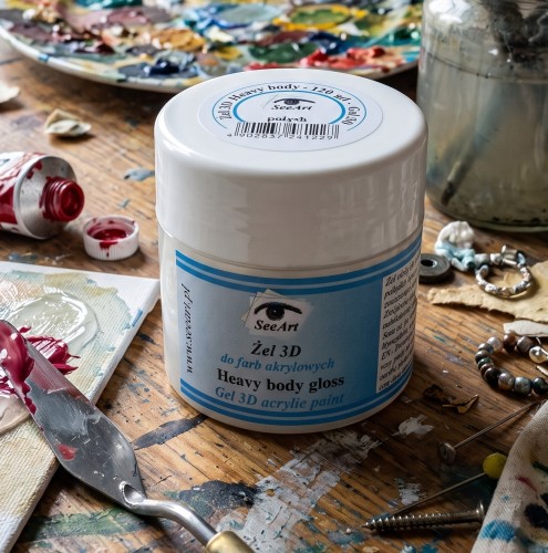 Żel 3D strukturalny z połyskiem do farb akrylowych SeeArt 120ml opakowanie.jpg